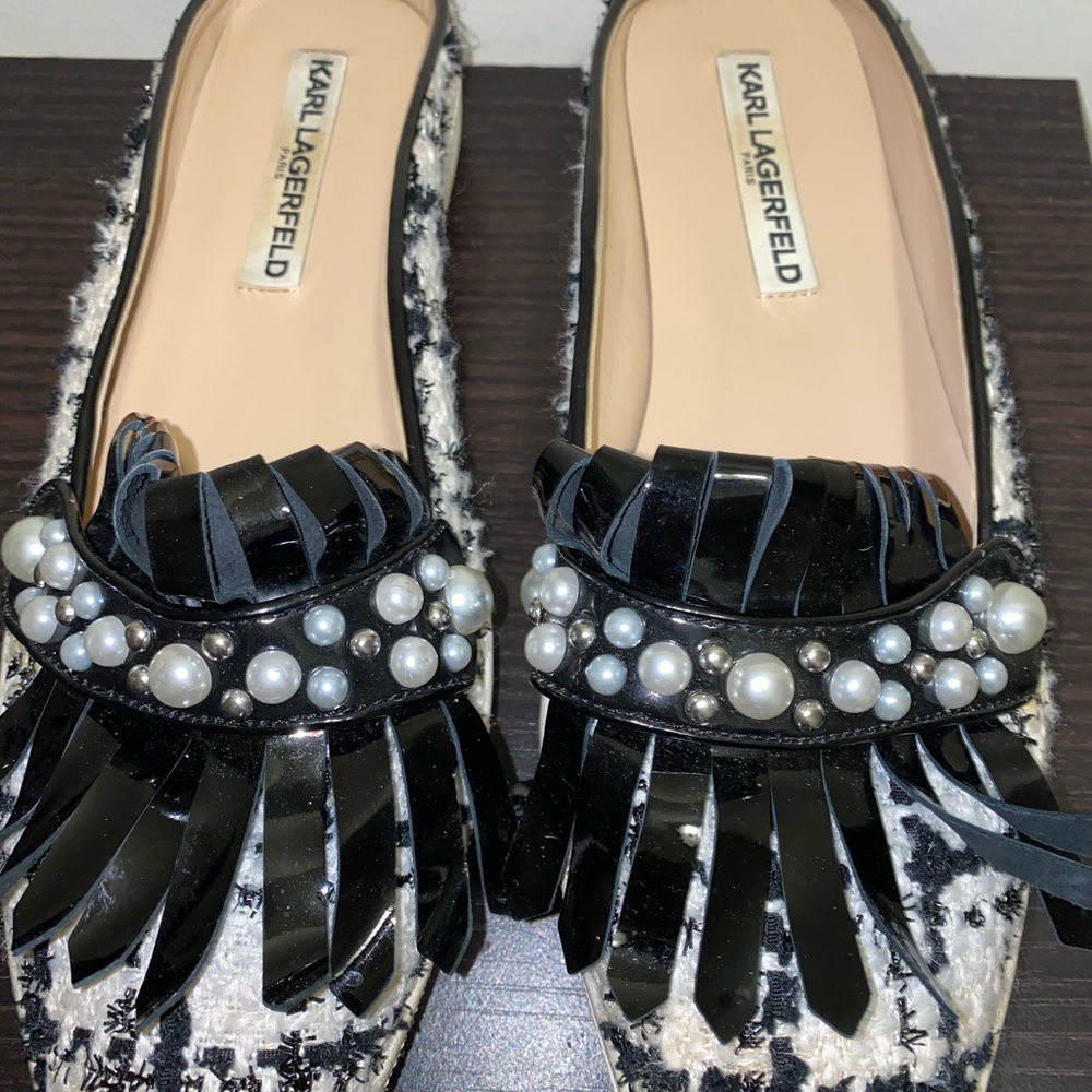 Karl LAGERFELD slip ons sz 9 but fits like an 8.5
